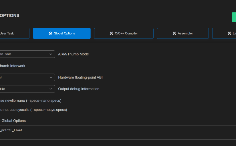 EIDE [Builder Options]下[Global Options]说明